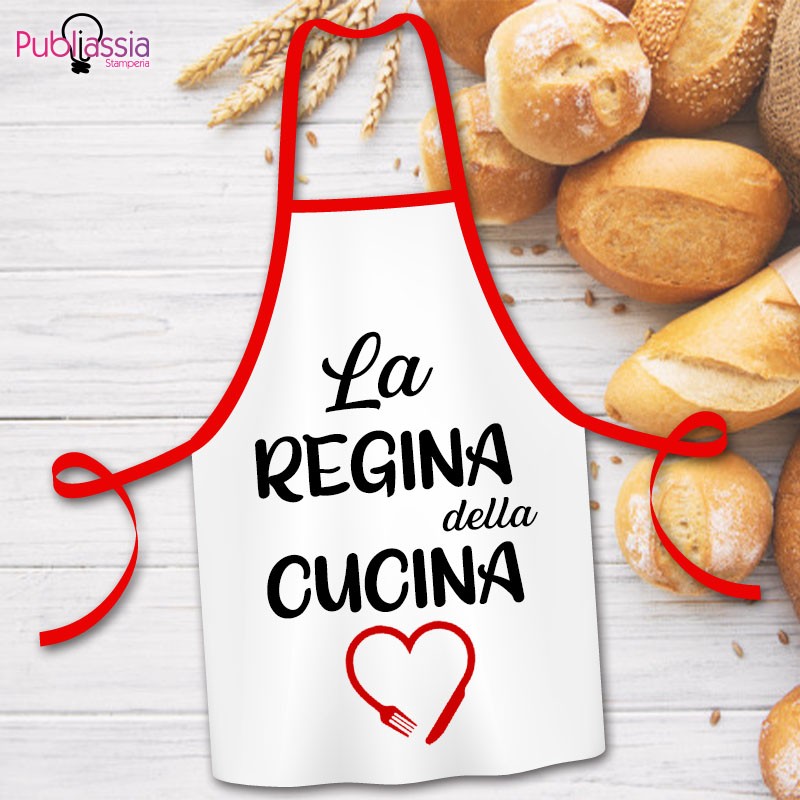 La regina della cucina - Grembiule Personalizzato
