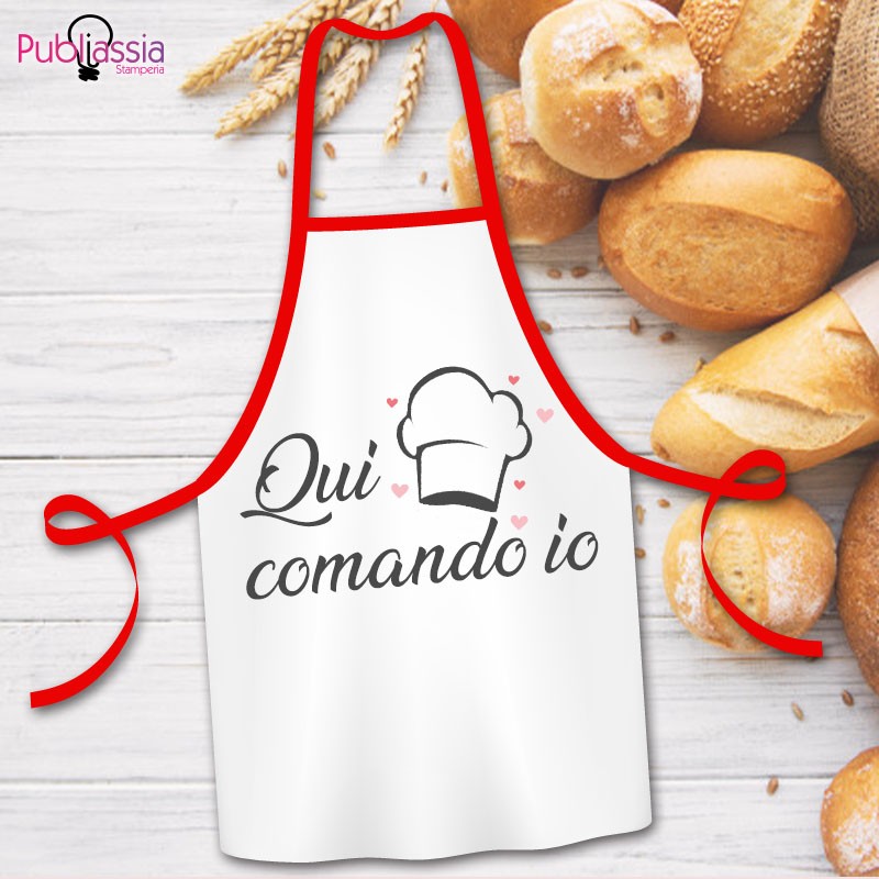 Qui comando io - Grembiule Personalizzato