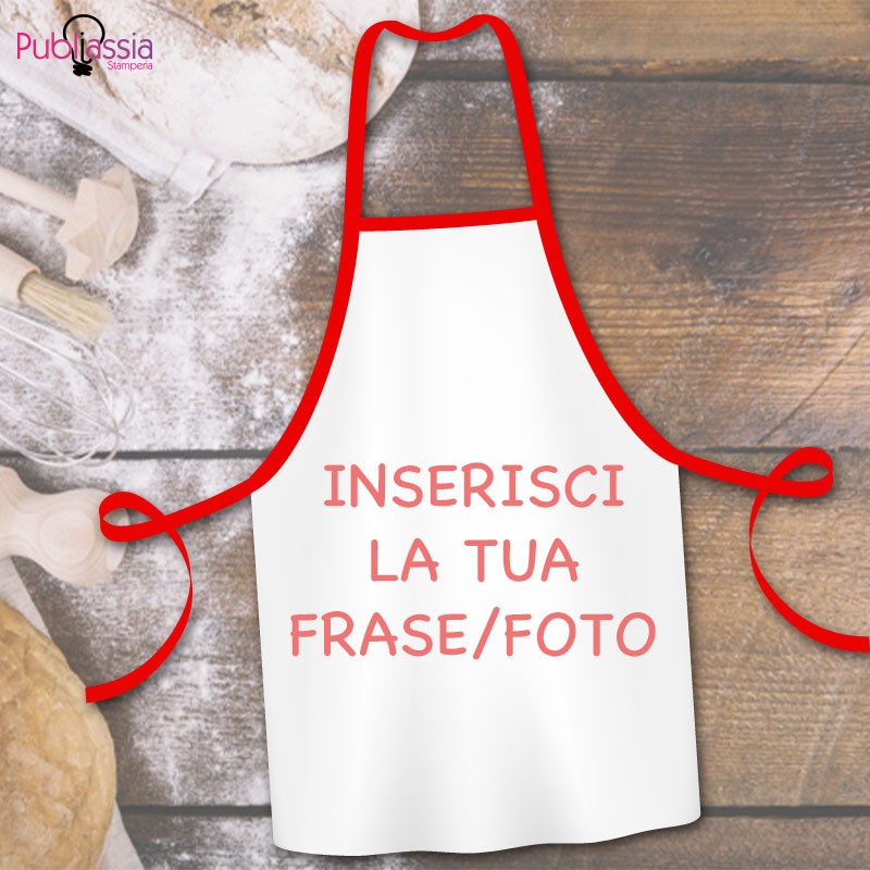 Grembiule Personalizzato con foto e frase