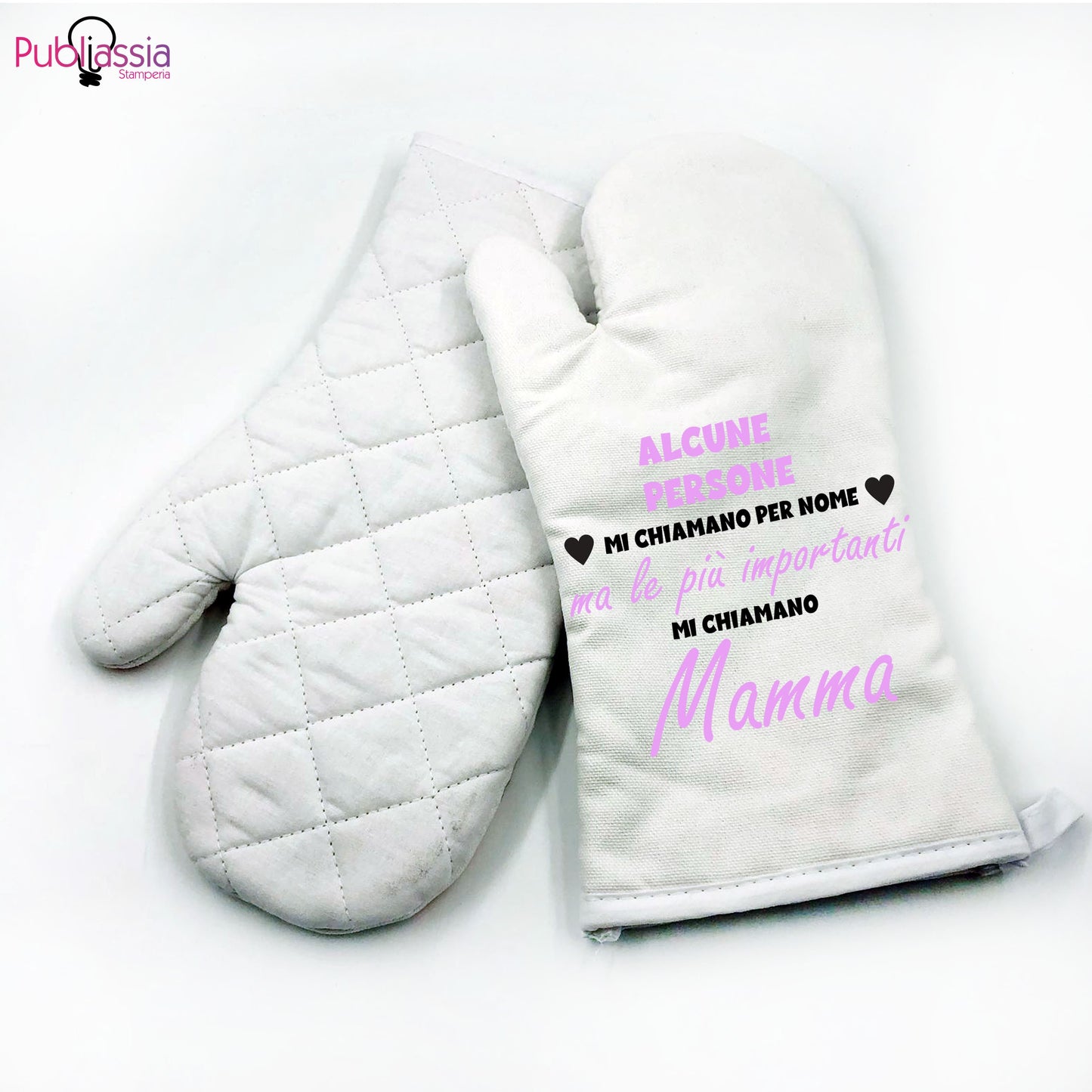 Alcune persone mi chiamano per nome, ma le più importanti mi chiamano Mamma - Guanto da cucina personalizzato