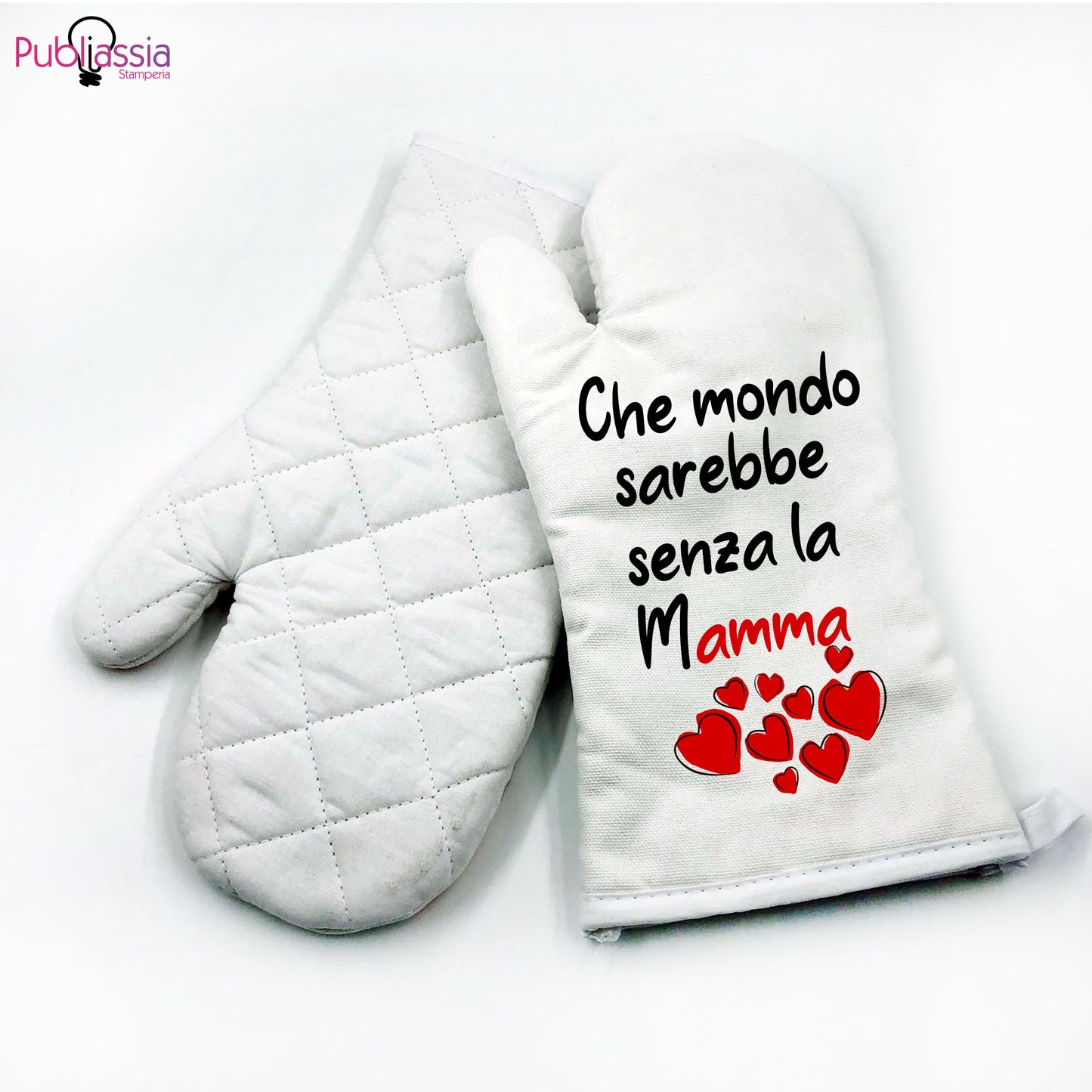 Che mondo sarebbe senza la Mamma - Guanto da cucina personalizzato