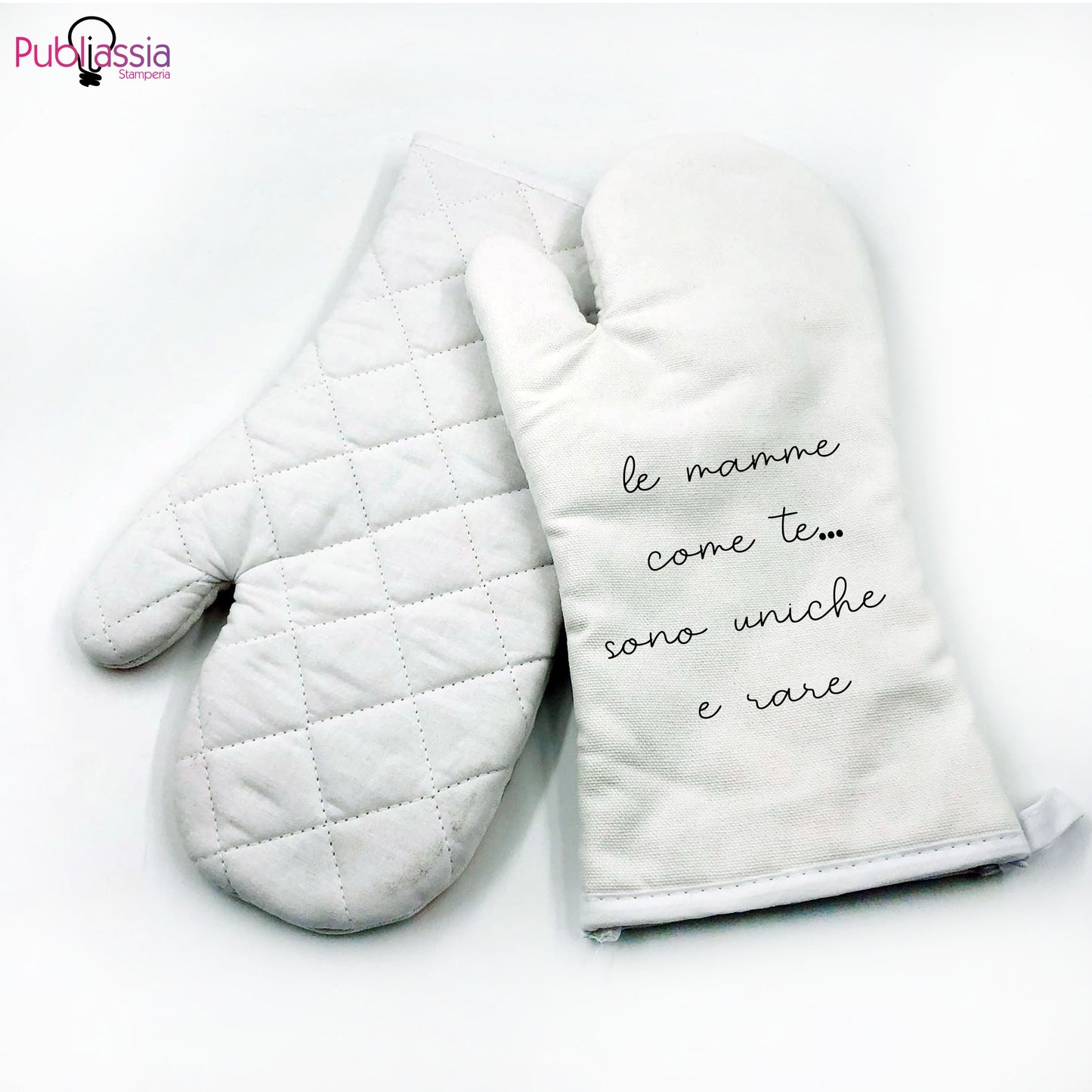 Le mamme come te sono uniche e rare - Guanto da cucina personalizzato