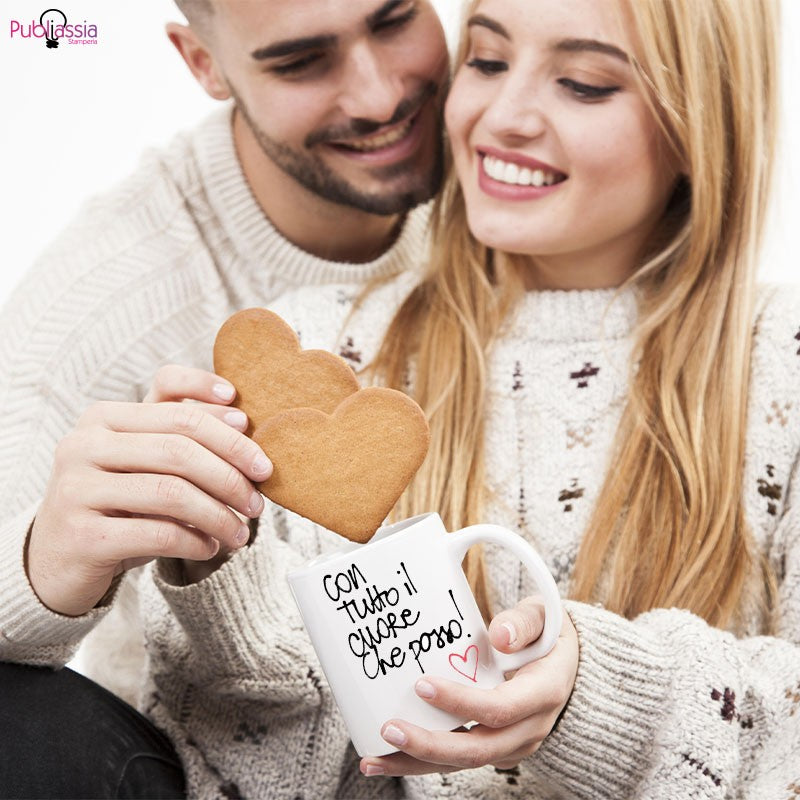 Con tutto il cuore che posso - Tazza mug