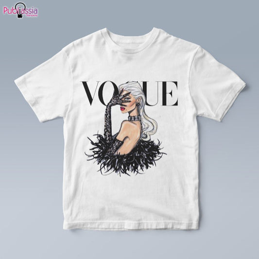 Crudelia Vogue - Unisex t-shirt bianca