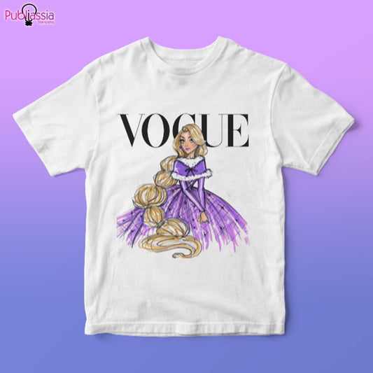 Rapunzel Vogue - Unisex t-shirt bianca