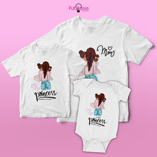 Mom with babies - Festa della mamma - Tris family - t-shirt e bodino personalizzati