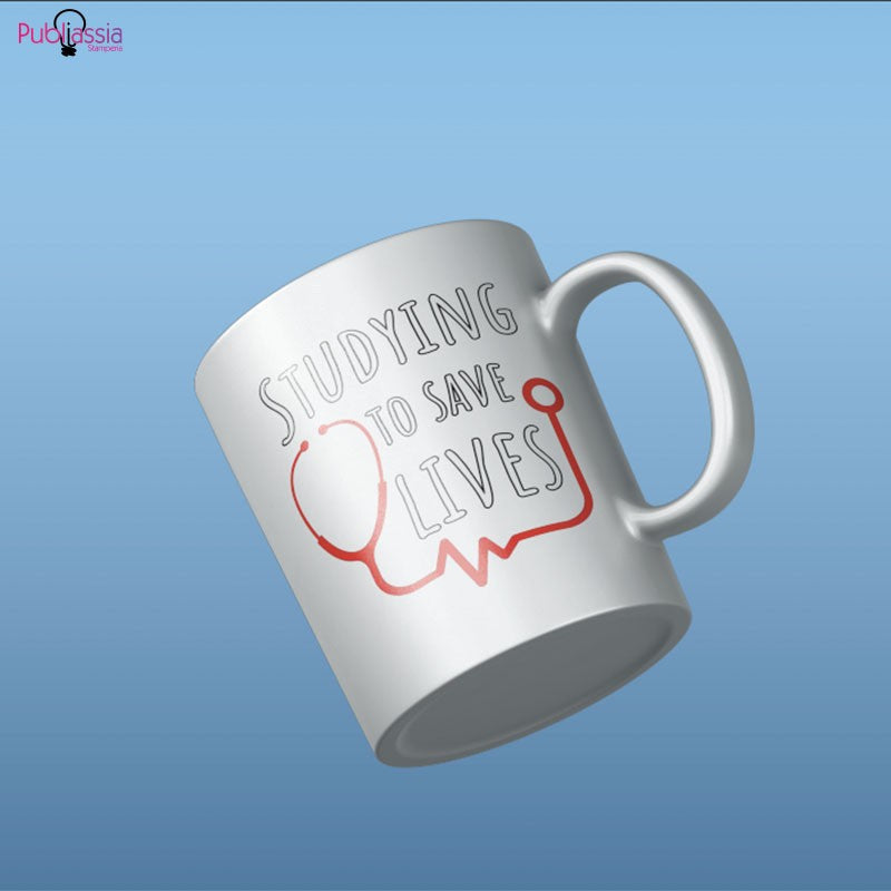 Studying to save lives - Tazza mug