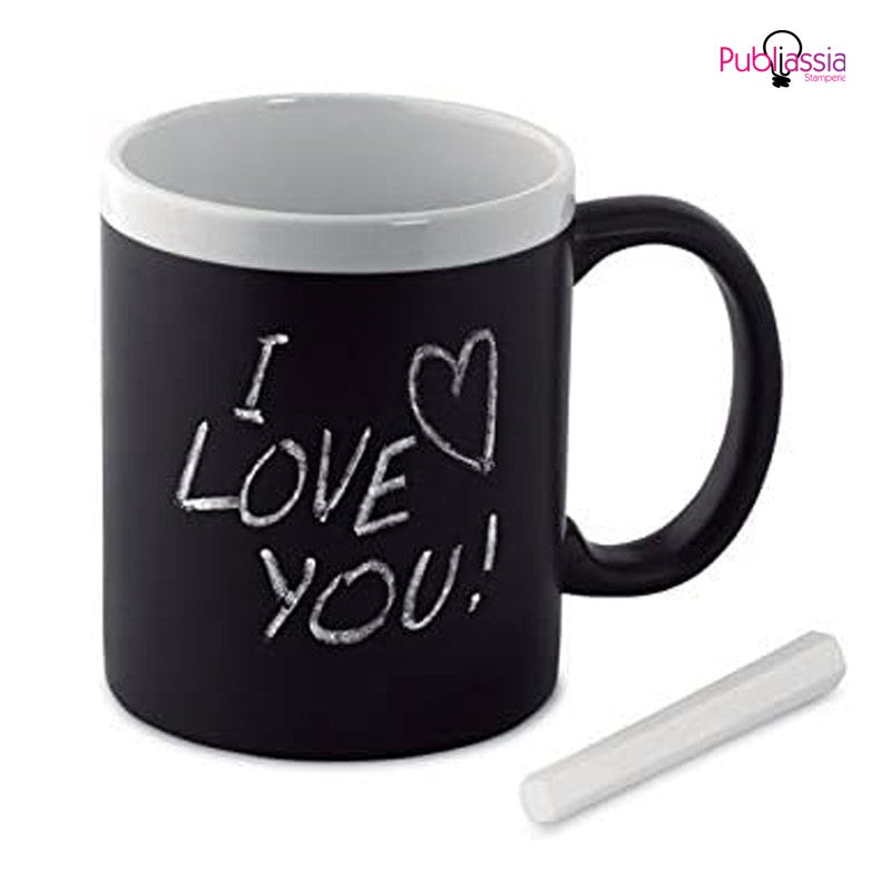 Tazza lavagna con gessetto - Tazza mug colazione