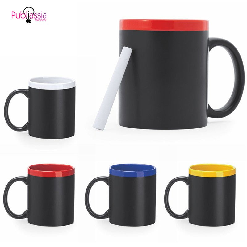 Tazza lavagna con gessetto - Tazza mug colazione