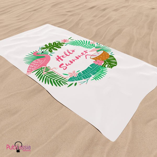 Hello Summer - Telo Mare Personalizzato