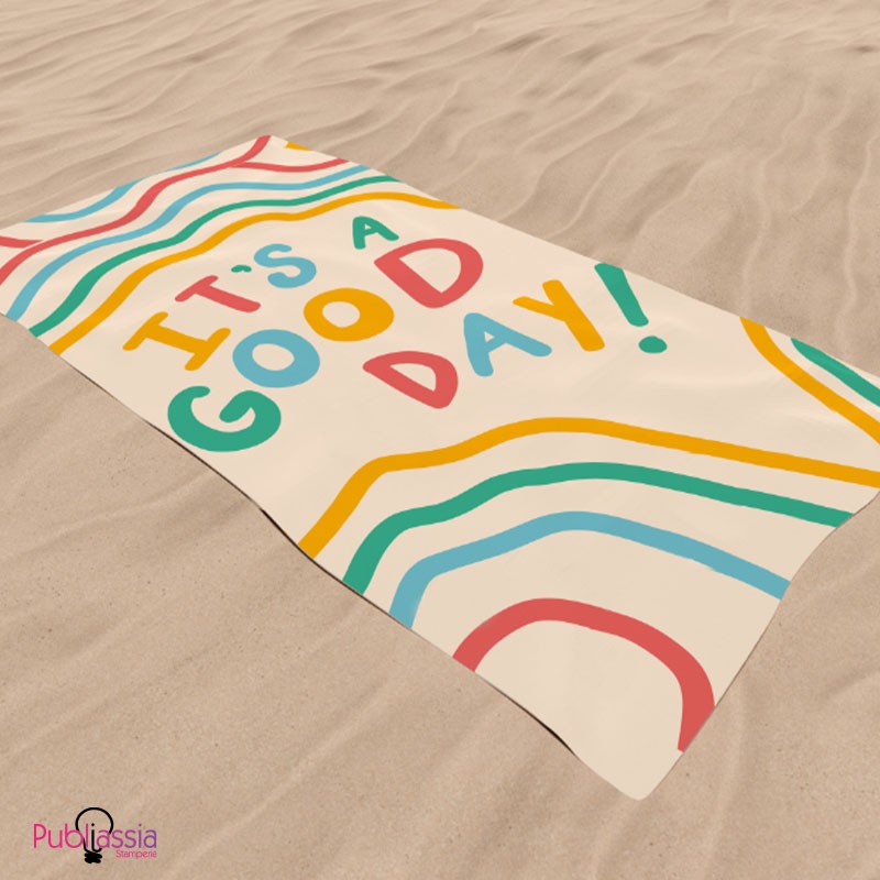 It's a Good Day - Telo Mare Personalizzato