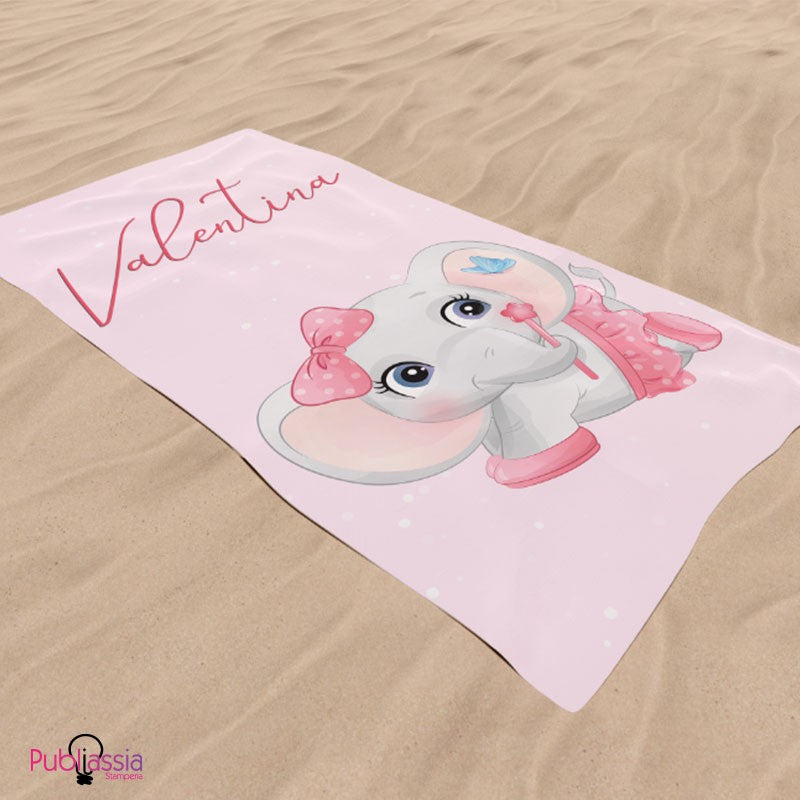 Baby Elephant - Telo Mare Personalizzato