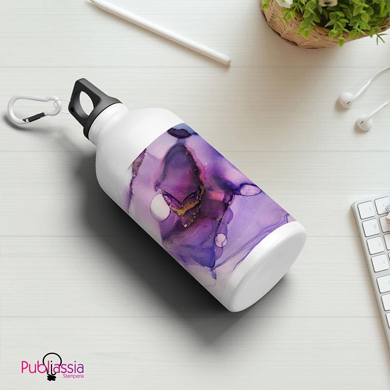 Purple watercolor - Borraccia Ecosostenibile