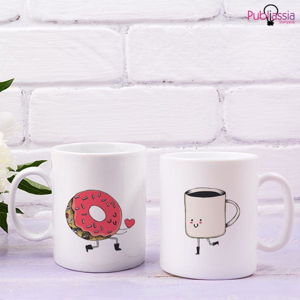 Donut & Coffee - Coppia tazze Mug