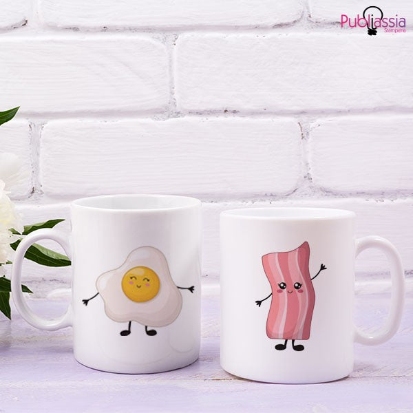 Eggs & Bacon - Coppia tazze Mug