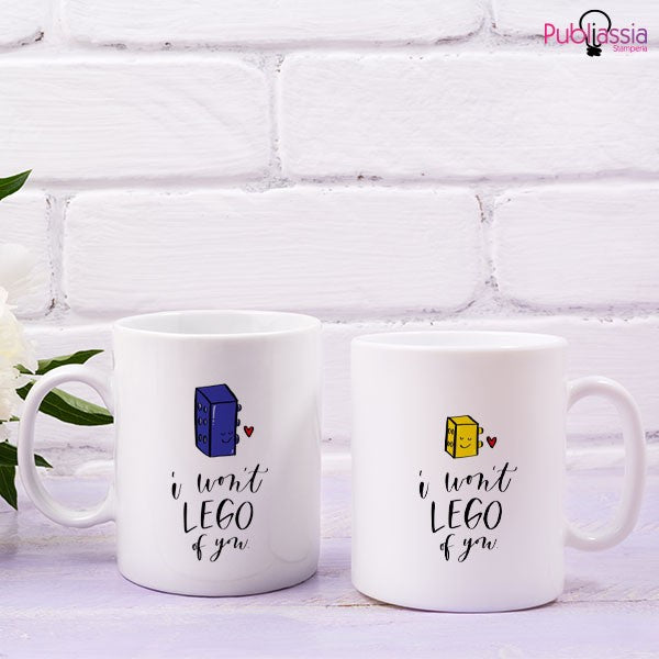 I won't lego of you - Coppia tazze Mug