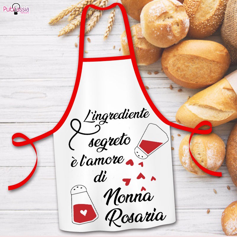 L'ingrediente segreto è l'amore di Nonna - Grembiule Personalizzato