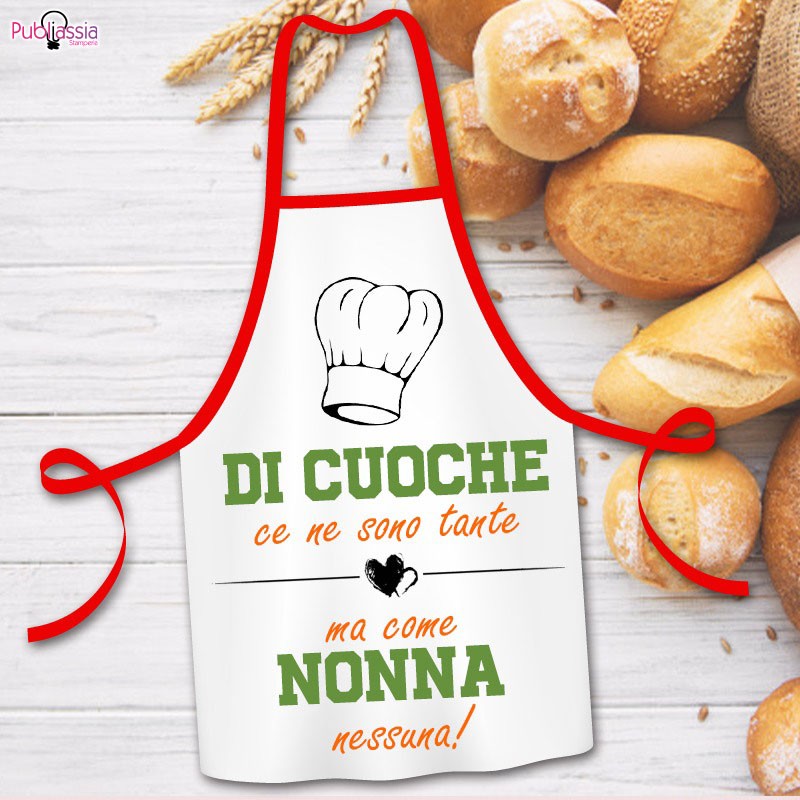 Di cuoche ce ne sono tante, ma come nonna nessuna - Grembiule Personalizzato