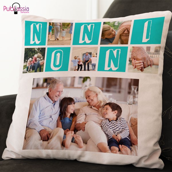Festa del Nonni - Cuscino personalizzato con foto