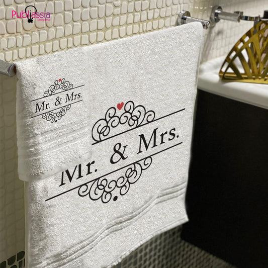 Mr & Mrs - Kit Asciugamani Da Bagno