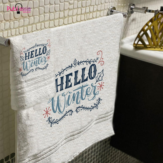 Hello Winter - Kit Asciugamani Da Bagno