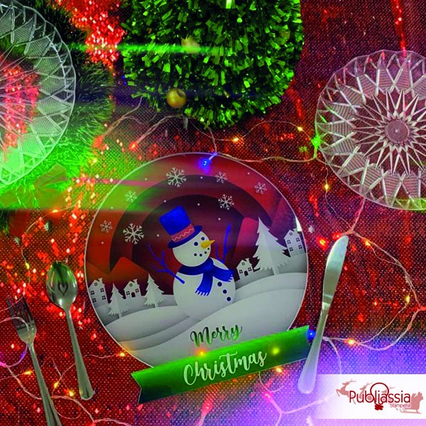 Merry Christmas - Sottopiatto Natalizio in plexiglass