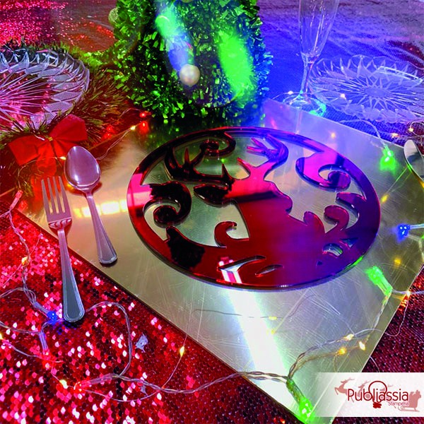 Sottopiatto Natalizio in plexiglass