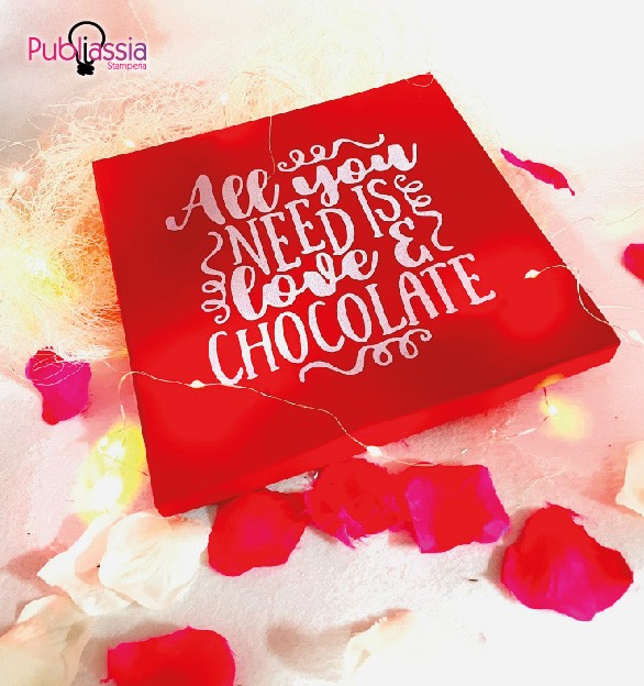 Scatola di cioccolatini a forma puzzle personalizzata con foto