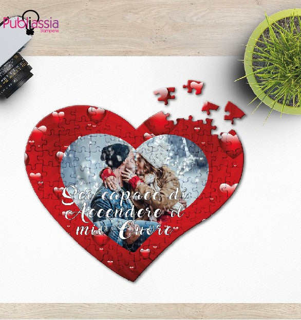 Best Couple - Puzzle A Cuore Personalizzato Con Foto