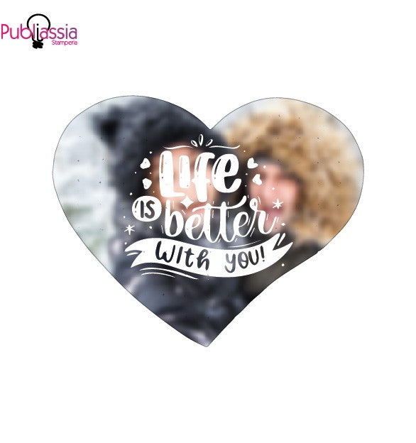 My Life - Puzzle A Cuore Personalizzato Con Foto