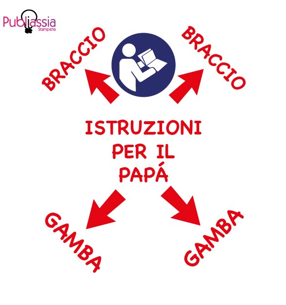 Istruzioni per il papà - Tutina neonato