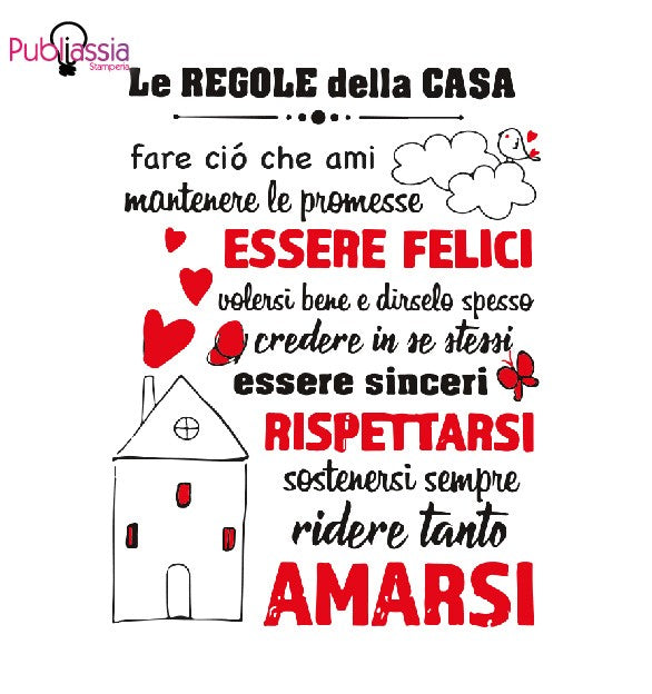 My House forever - quadretto in tela