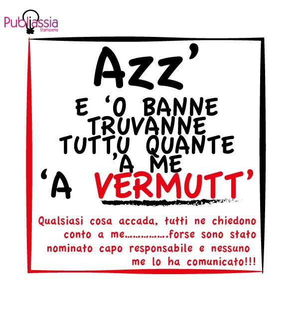 Proverbio napoletano - quadretto in tela