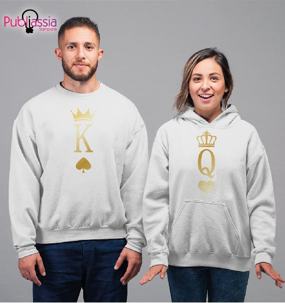 K & Q - Coppia Felpe Personalizzate