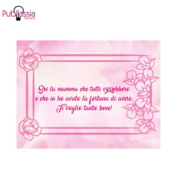 Sei la mamma che tutti vorrebbero - Tovaglietta in tessuto lavabile + tazza - idea regalo festa della mamma