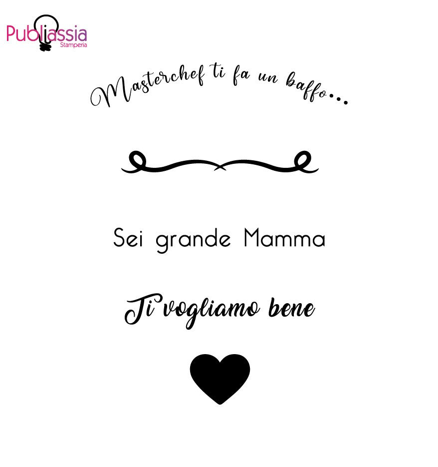 Sei grande mamma - Tagliere in Legno Personalizzato - idea regalo festa della mamma