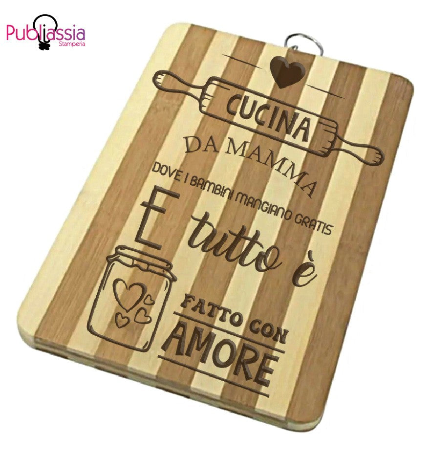 Da mamma - Tagliere in Legno Personalizzato - idea regalo festa della mamma
