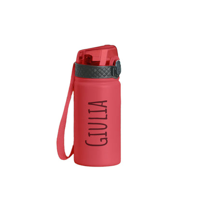 Minimal name - Borraccia termica da 550 ml - personalizzata con nome
