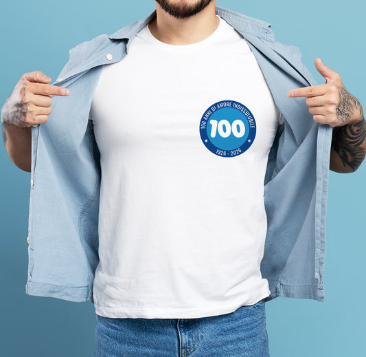 100 - T-shirt Bianca - Maglia 2026
