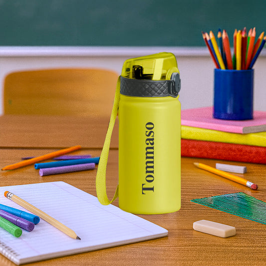 Classic Name - Borraccia termica da 550 ml - personalizzata con nome