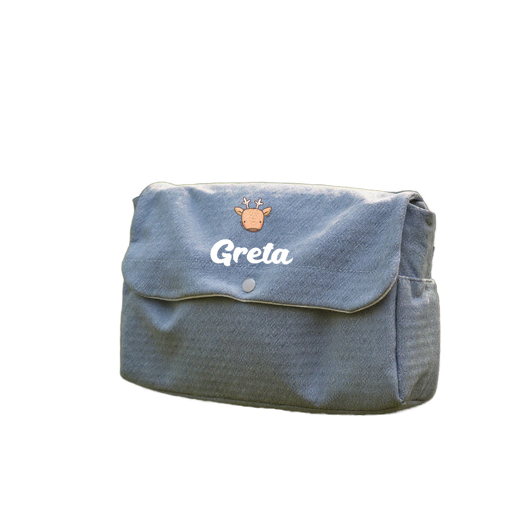 Baby Reindeer - Borsa Fasciatoio per Neonato personalizzata con nome