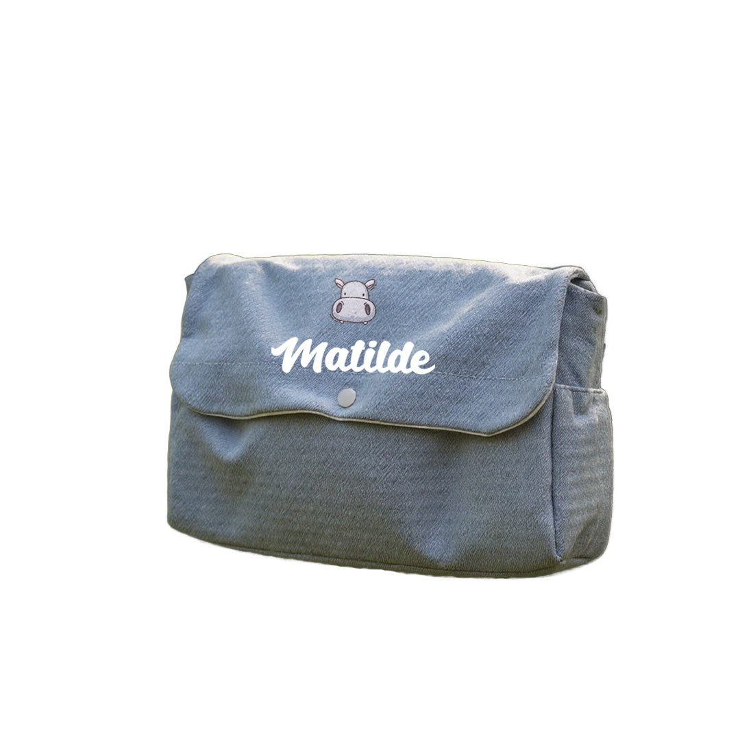 Baby Hippo - Borsa Fasciatoio per Neonato personalizzata con nome