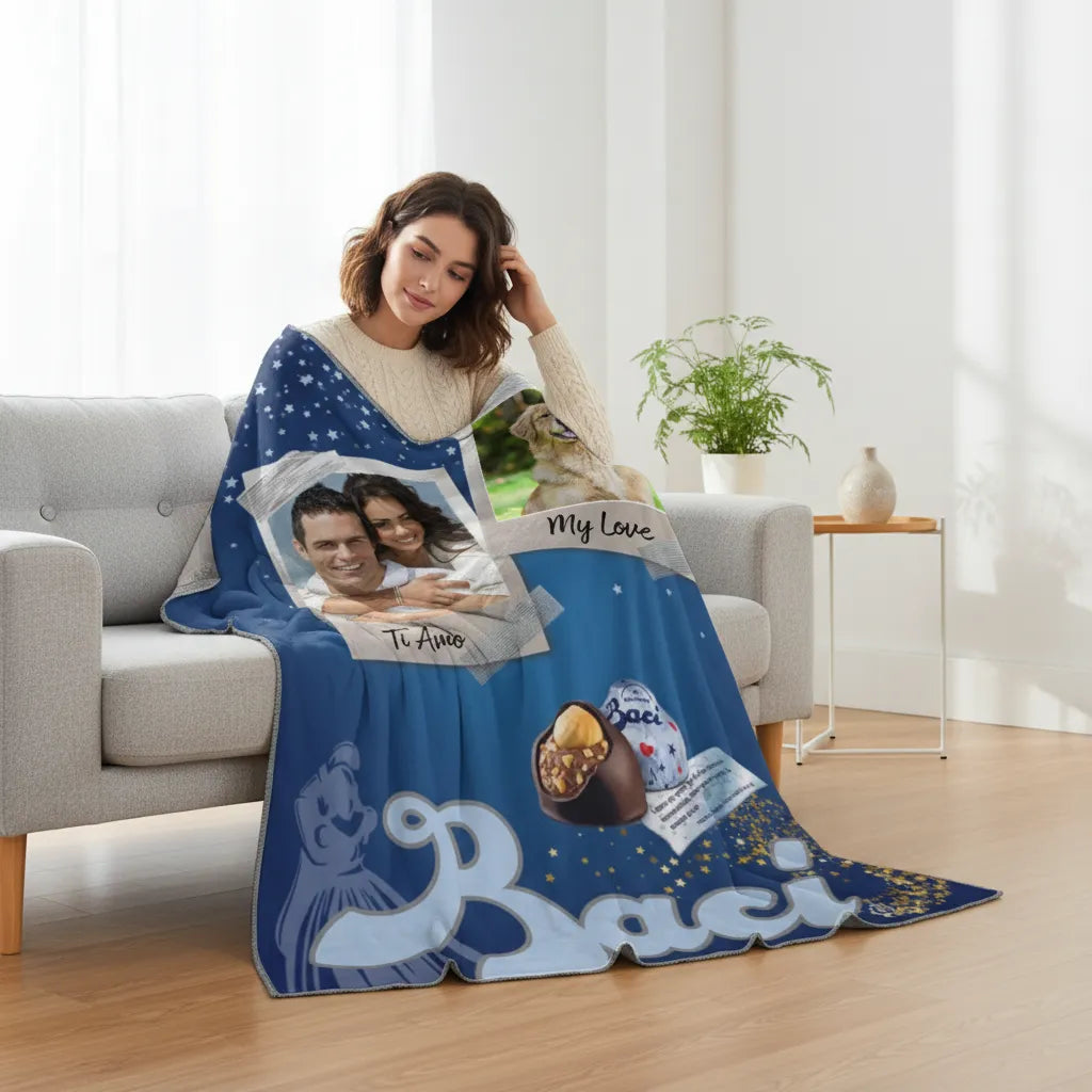 Plaid Baci - personalizzato fai da te