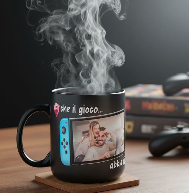 Che il gioco abbia inizio - Tazza Magica - personalizzata con foto