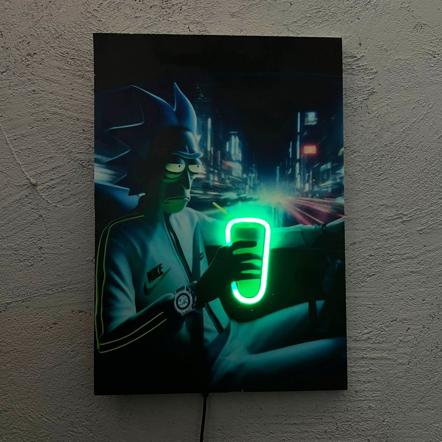 Rick - Quadretto con Neon Led