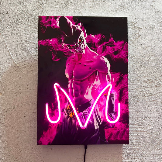 Majin - Quadretto con Neon Led