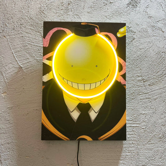 Manga Smile - Quadretto con Neon Led