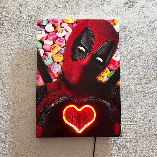 Heart Hero - Quadretto con Neon Led