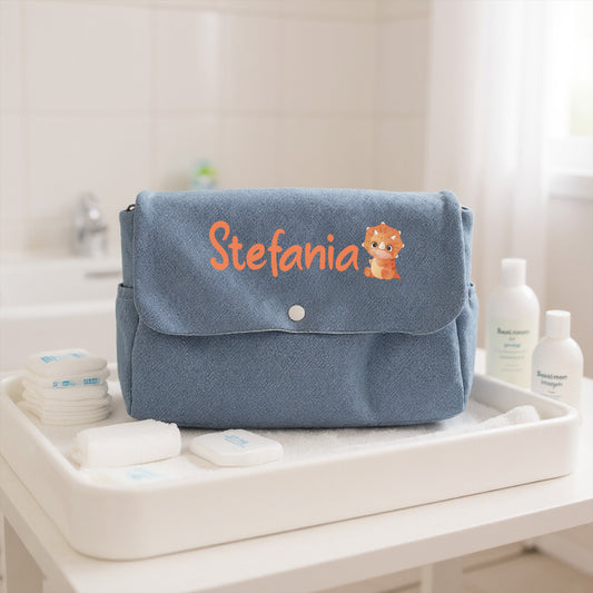 Baby Dino - Borsa Fasciatoio per Neonato personalizzata con nome