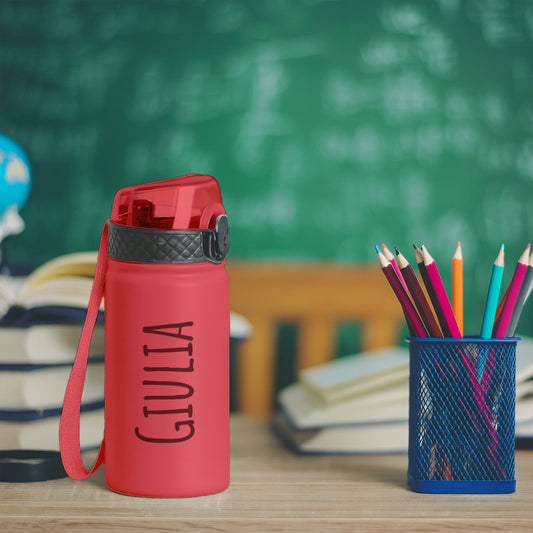 Minimal name - Borraccia termica da 550 ml - personalizzata con nome